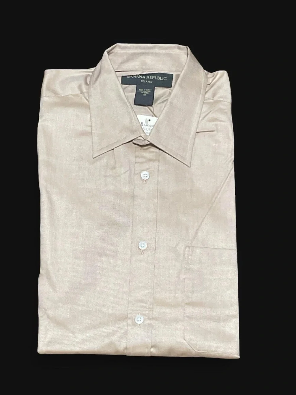 Banana Republic Men's Long-Sleeve Dress Shirt - Beige